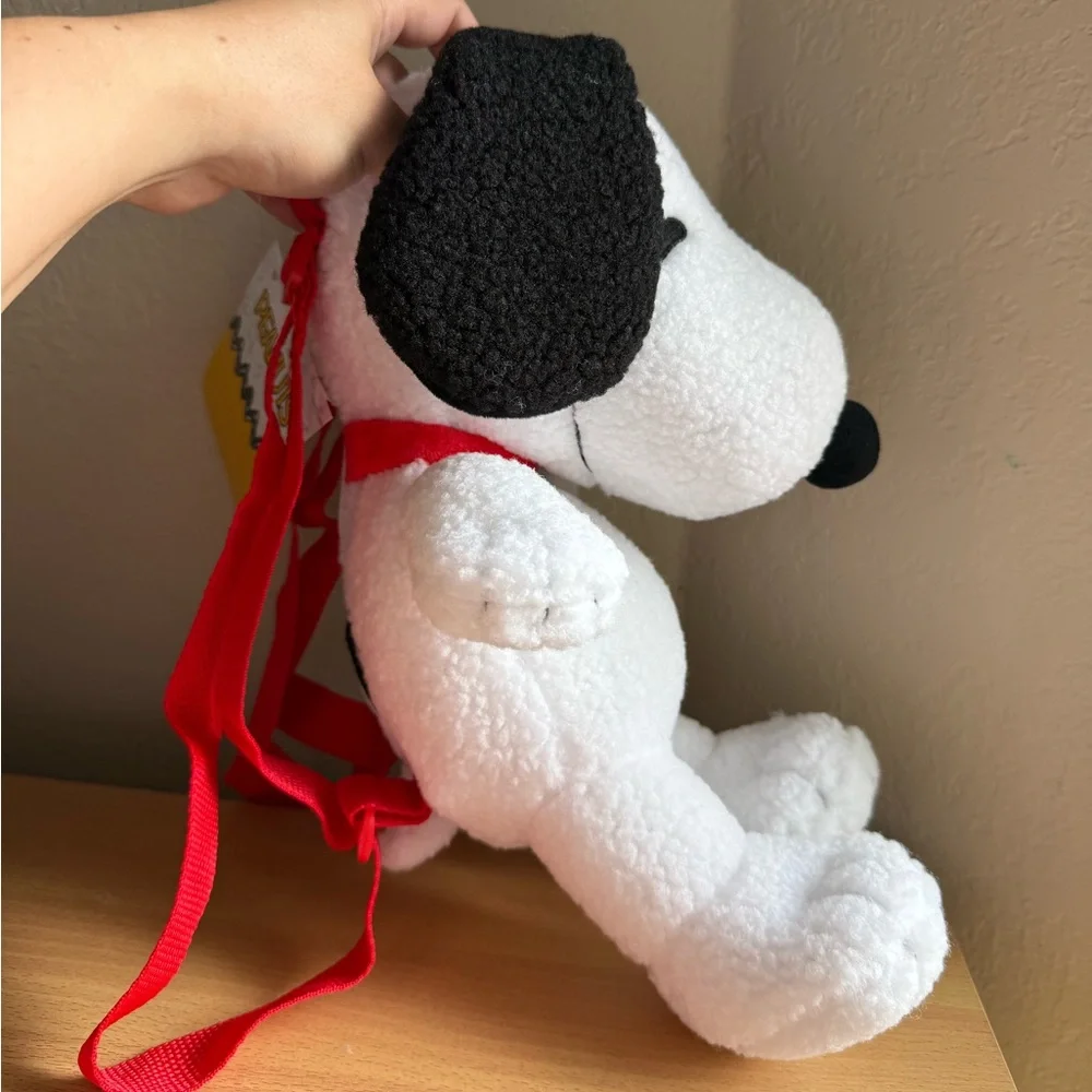 Peanuts Sherpa Girls Snoopy Plush Mini Backpack